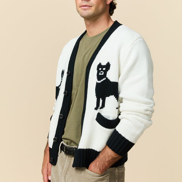 Rowing Blazers Men's Cotton Doberman Contrast Cardigan