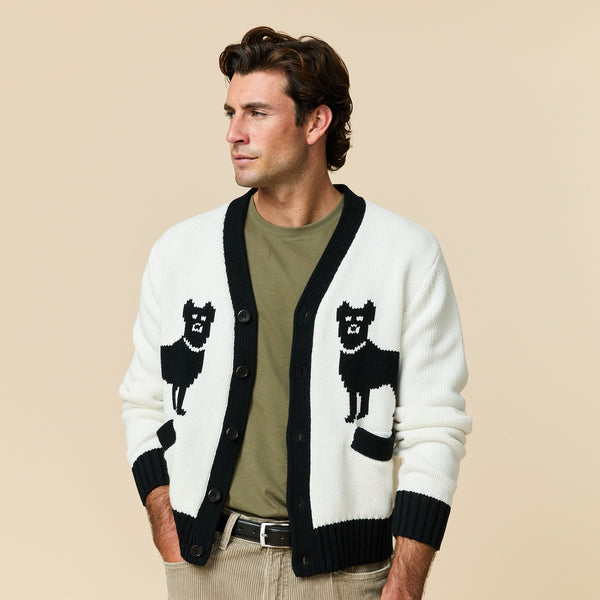 Rowing Blazers Men's Cotton Doberman Contrast Cardigan