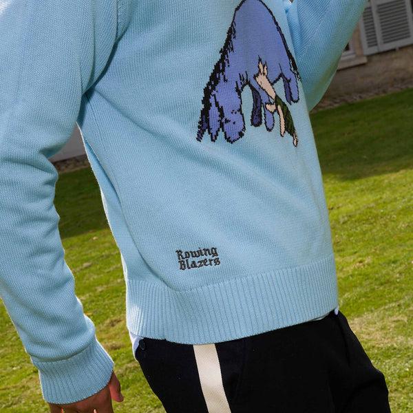 Rowing Blazers Men's Cotton Eeyore And Piglet Sweater Blue