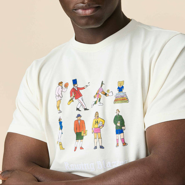 Rowing Blazers Men's Cotton Extra Curricular T-Shirt Cream