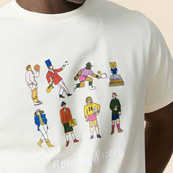 Rowing Blazers Men's Cotton Extra Curricular T-Shirt Cream