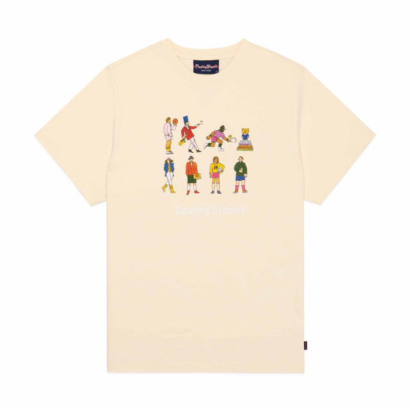 rowing blazers Men's Cotton Extra Curricular T-Shirt Cream