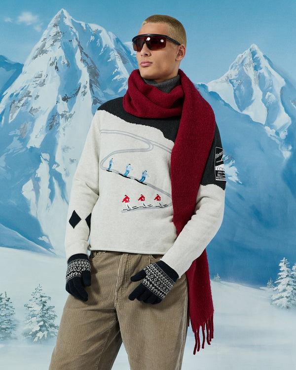 rowing blazers Men's Cotton Night Ski & Snowboard Sweater Gray