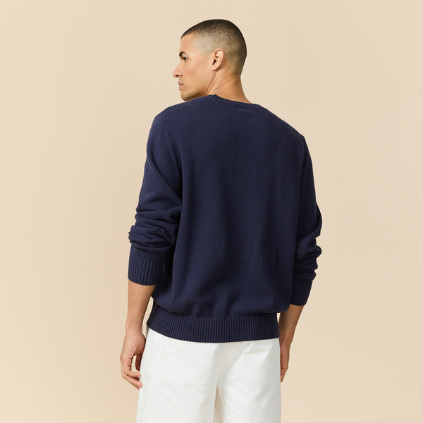 Rowing Blazers Men's Cotton NY Hot Dog Sweater Navy