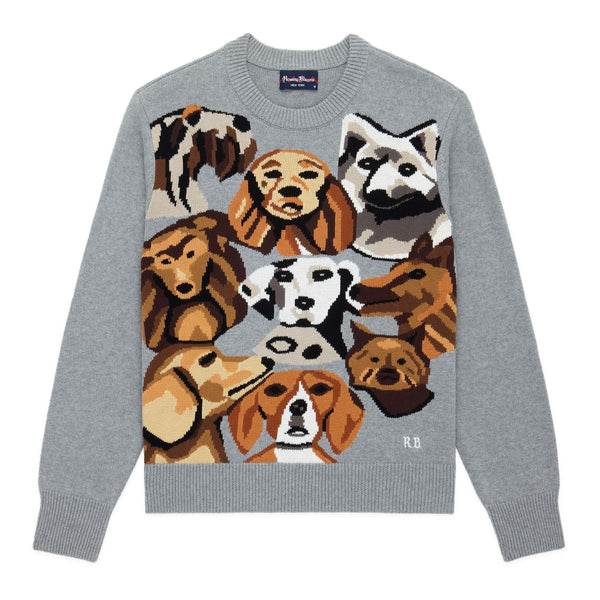 rowing blazers Men's Cotton Pile of Dogs Sweater Heather Grey