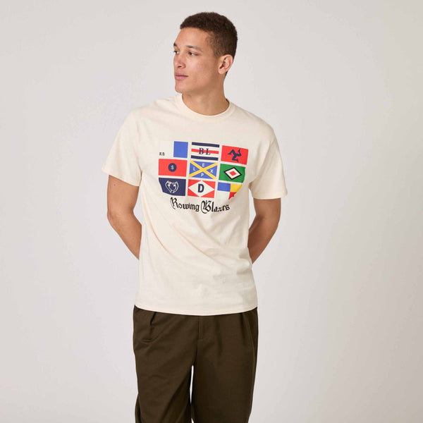 Rowing Blazers Men's Cotton Sailing Flag T-Shirt White