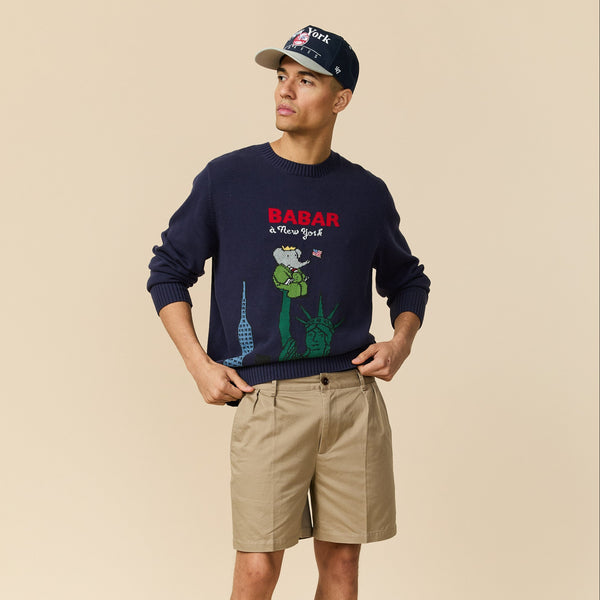 Rowing Blazers Men's Cotton Twill Pleated Short Khaki