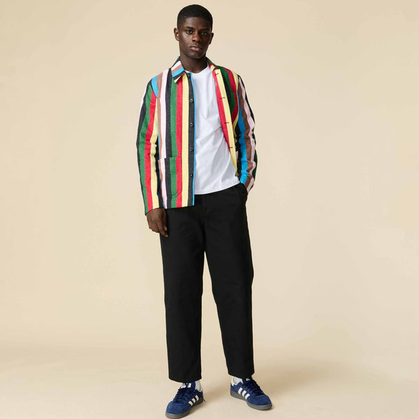 Rowing Blazers Men's Croquet Stripe Chore Jacket Croquet