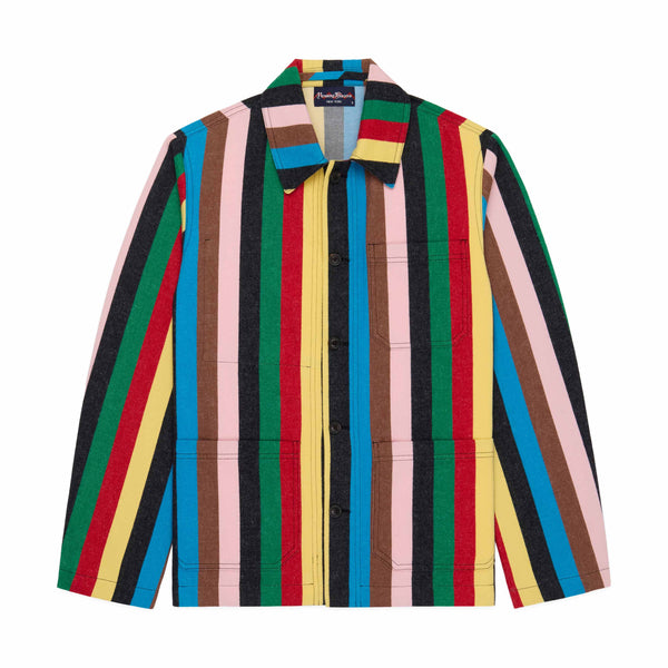 rowing blazers Men's Croquet Stripe Chore Jacket Croquet