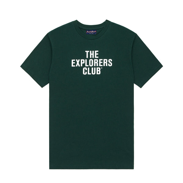rowing blazers Men's Explorers Club Spellout Tee Green
