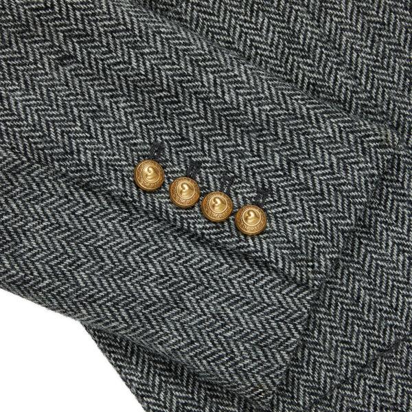 Rowing Blazers Men's Herringbone Wool Jacket Charcoal