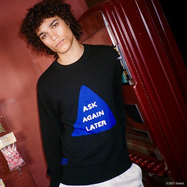 Rowing Blazers Men's Magic 8™ Ball Ask Again Later Cotton Sweater Black