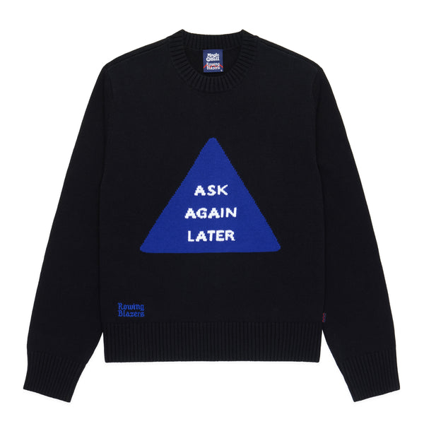 rowing blazers Men's Magic 8™ Ball Ask Again Later Cotton Sweater Black