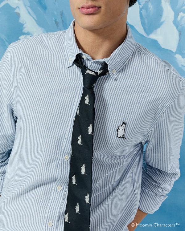 Rowing Blazers Men’s Moomin Banker Stripe Oxford Shirt Bright Blue Stripe