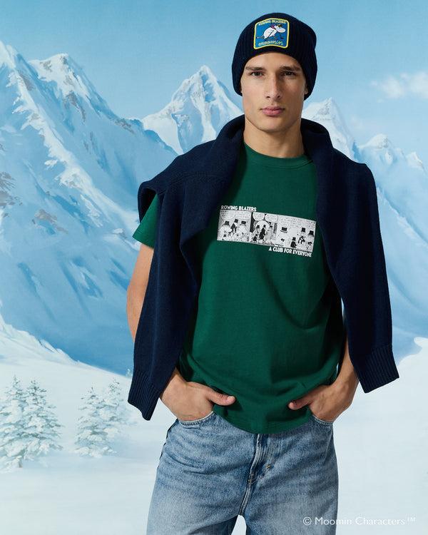 Rowing Blazers Men’s Moomin Cotton Comic T-Shirt Green