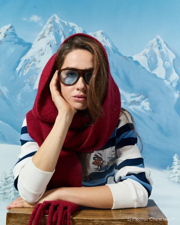 Rowing Blazers Men’s Moomin Cotton Rugby Blue White Stripe