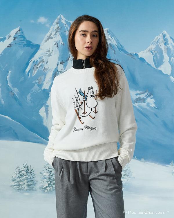 Rowing Blazers Men’s Moomin Cotton Ski Sweater White