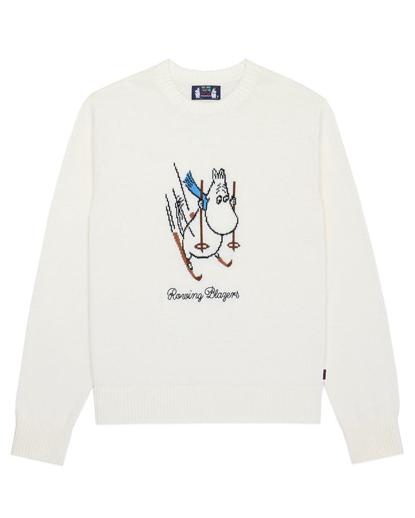 rowing blazers Men’s Moomin Cotton Ski Sweater White