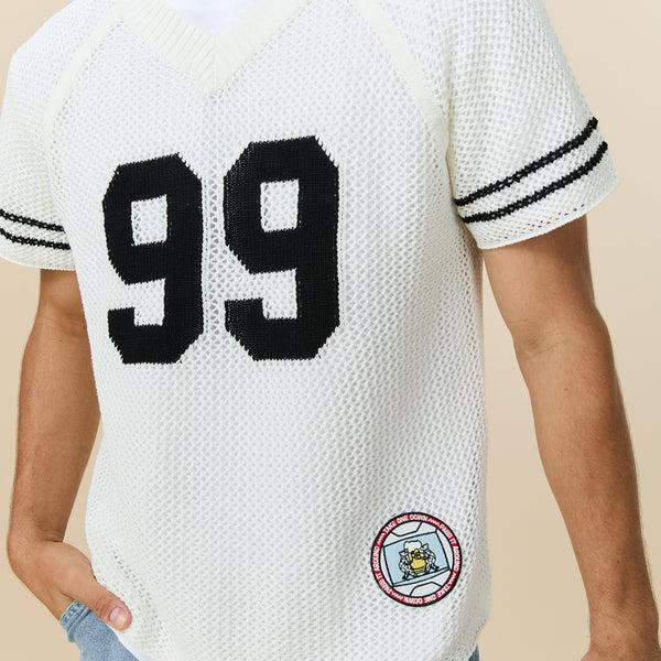 Rowing Blazers Men's Open Weave Sweater Jersey Cream