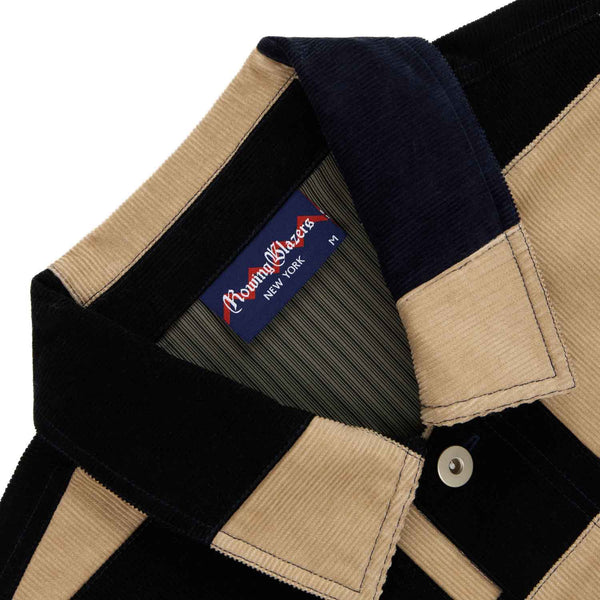 Rowing Blazers Men's Patchwork Corduroy Chore Jacket Neutral Patchwork