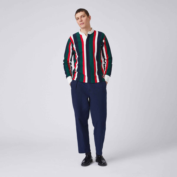 Rowing Blazers Men's Pleated Relaxed Trouser Navy '30 Inseam