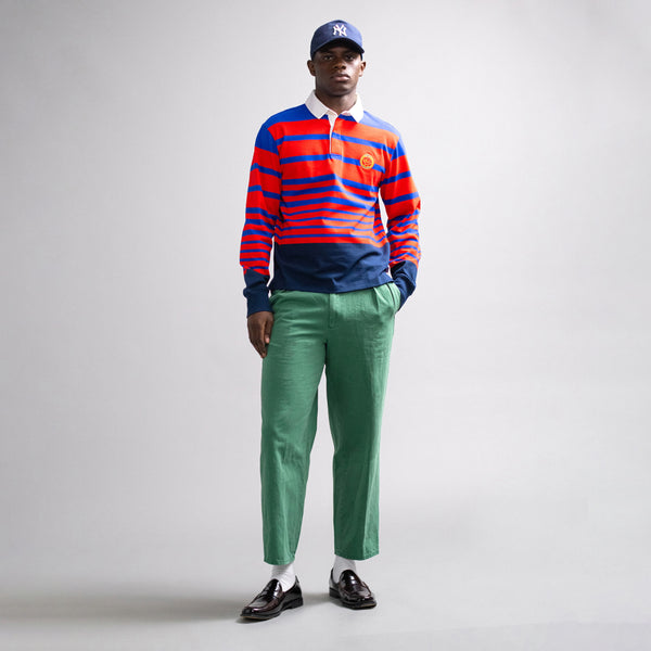 Rowing Blazers Men's Pleated Relaxed Trouser Washed Green