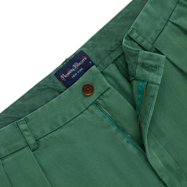Rowing Blazers Men's Pleated Relaxed Trouser Washed Green