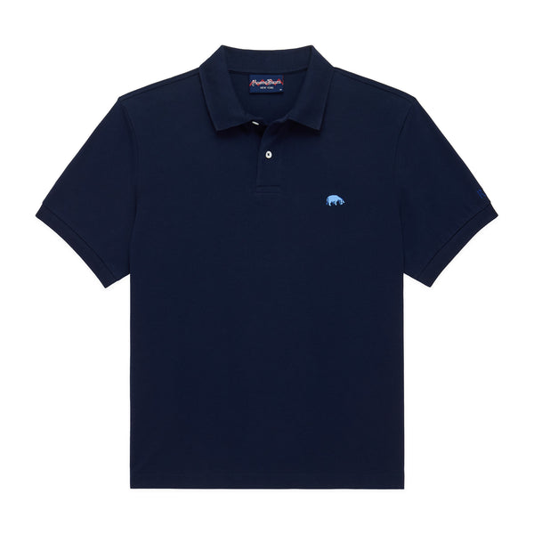 rowing blazers Men's Short Sleeve Eeyore Pique Polo Navy
