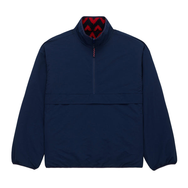 Rowing Blazers Men's Solid Reversible Sherpa Half Zip Navy