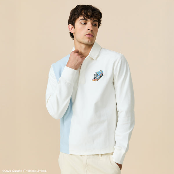 Rowing Blazers Men's Thomas & Friends™ Cotton Light Weight Rugby Light Blue Multi