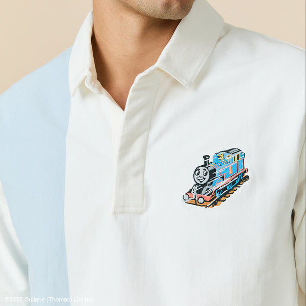 Rowing Blazers Men's Thomas & Friends™ Cotton Light Weight Rugby Light Blue Multi
