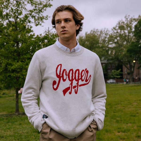 Rowing Blazers Men's Tracksmith Cotton Jogger Sweater Heather Natural