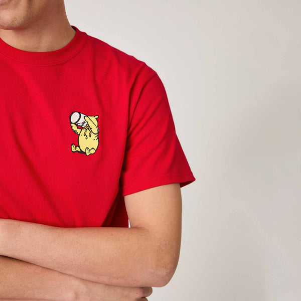 Rowing Blazers Men's Winnie-the-Pooh Cotton T-Shirt Red