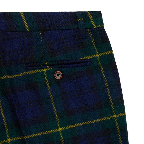 Rowing Blazers Men's Wool Tartan Classic Pant Gordon Modern