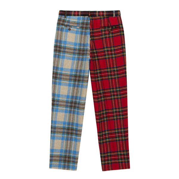 Rowing Blazers Men's Wool Tartan Relaxed Pleated Pant Cocktail Holiday