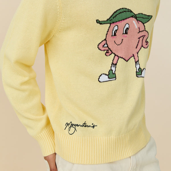 Rowing Blazers Morgenstern's Cotton Peach Sweater Yellow