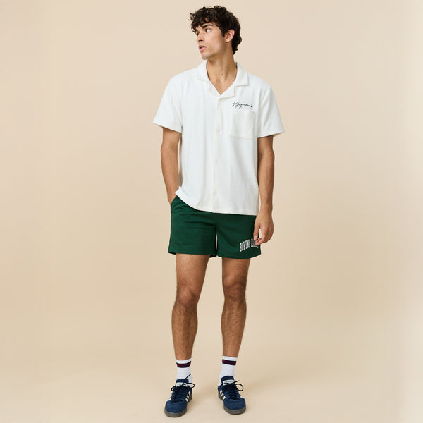 Rowing Blazers Morgenstern's Terry Button Up Uniform White