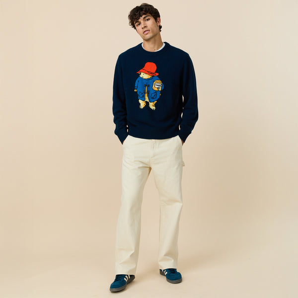 Rowing Blazers Paddington Bear Cashmere Sweater Navy