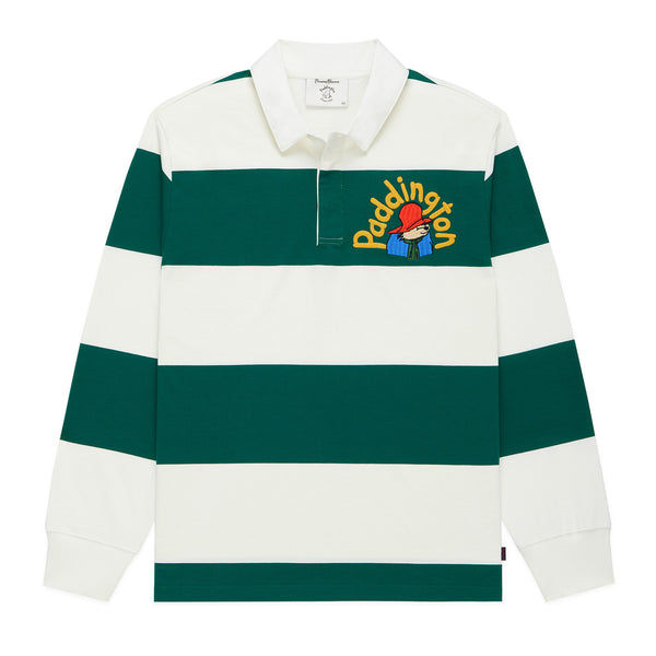 rowing blazers Paddington Bear Striped Cotton Rugby Green