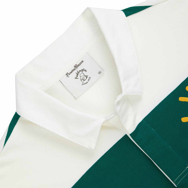 Rowing Blazers Paddington Bear Striped Cotton Rugby Green