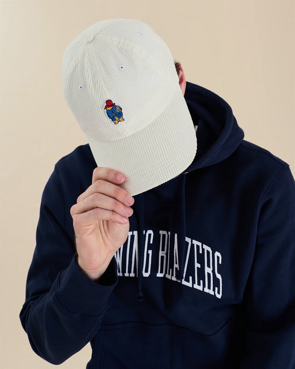 Rowing Blazers Paddington Corduroy Baseball Cap White