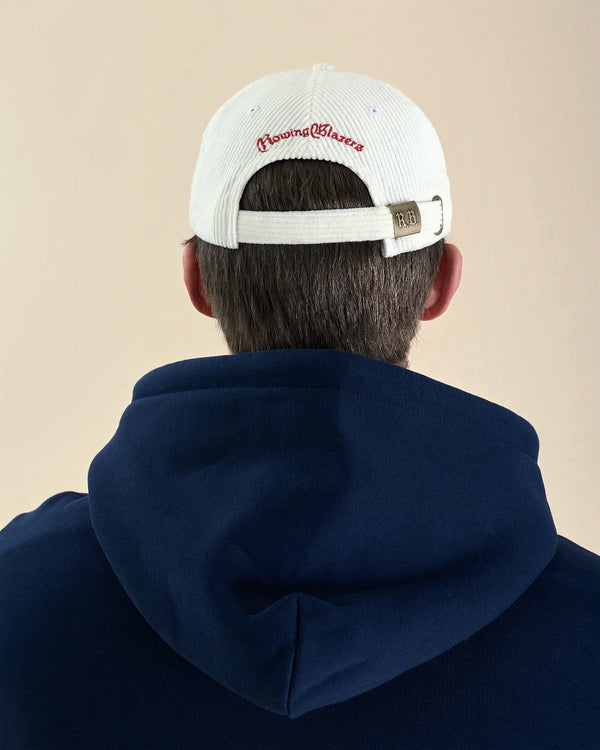 Rowing Blazers Paddington Corduroy Baseball Cap White