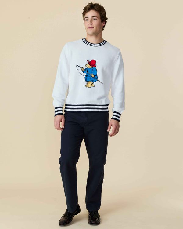 Rowing Blazers Paddington Fishing Cotton Sweater White