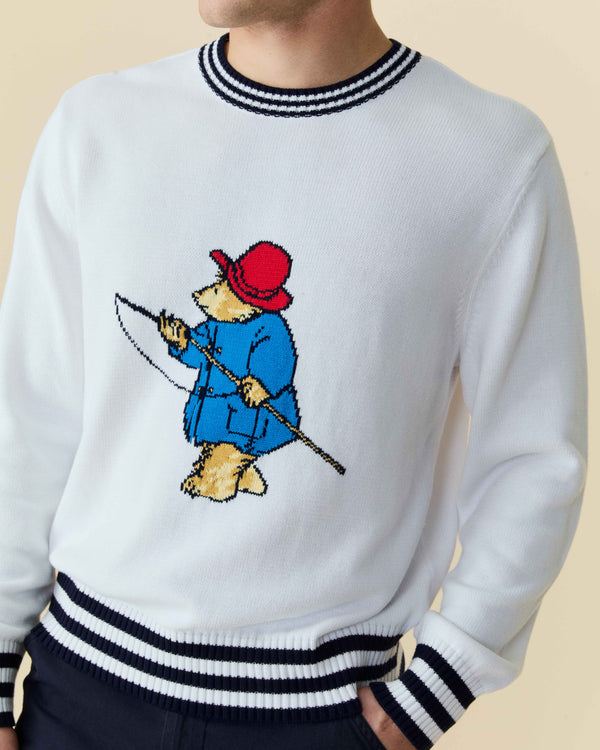Rowing Blazers Paddington Fishing Cotton Sweater White