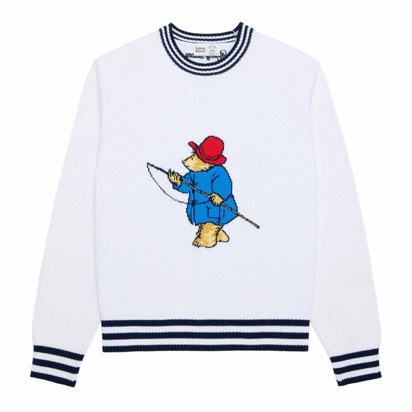 rowing blazers Paddington Fishing Cotton Sweater White