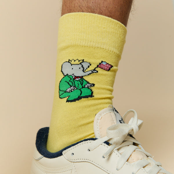 Rowing Blazers Babar Socks Yellow