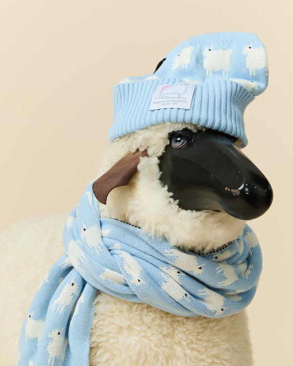 Rowing Blazers Cotton Sheep Beanie Blue