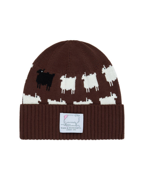 rowing blazers Cotton Sheep Beanie Brown