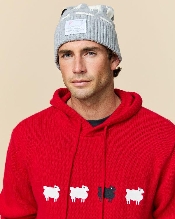 Rowing Blazers Cotton Sheep Beanie Heather Gray