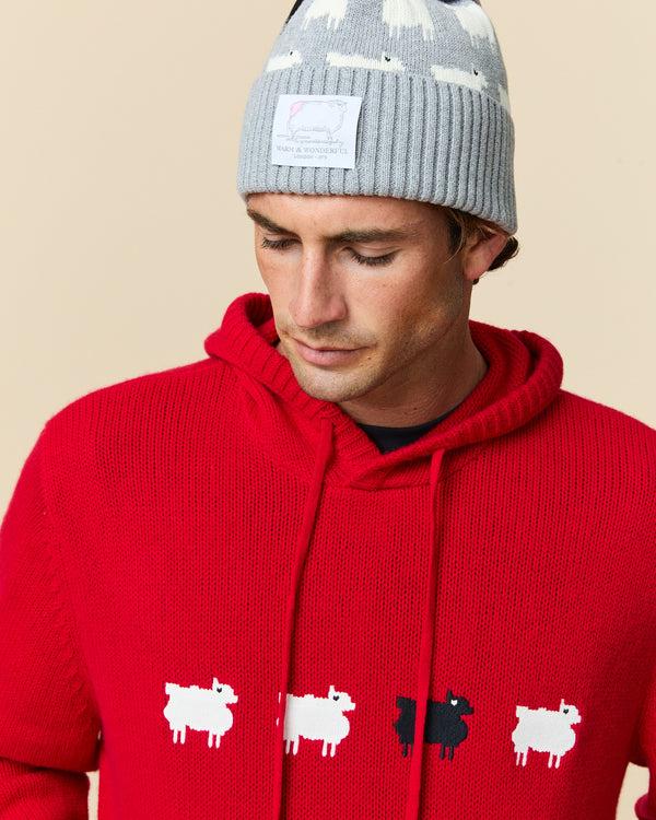 Rowing Blazers Cotton Sheep Beanie Heather Gray